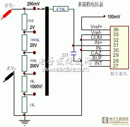 数字电压表ICL7106/7107的应用 
