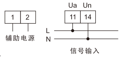 BAM4U-9X1单相交流电压表接线图