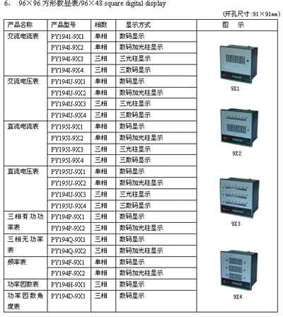 PY194系列数显电测仪表