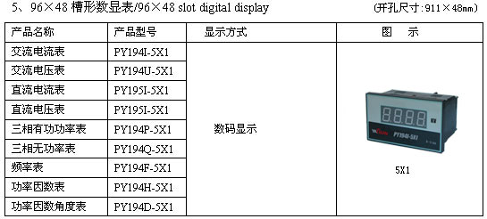 PY194系列数显电测仪表