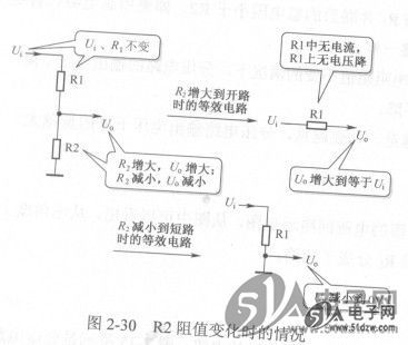 分压电路输出电压分析与理解
