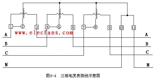 三相电度表接线图及接线方法