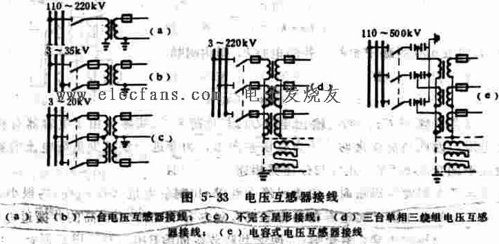 电容式电压互感器接线图