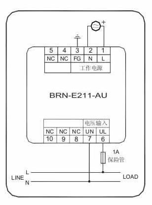 BRN-E211-AU单相数字电压表