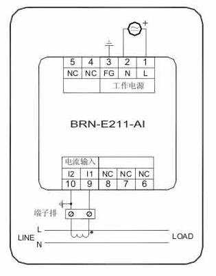 BRN-E211-AI单相数字电流表