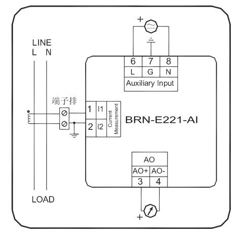 BRN-E221-AI单相数字电流表