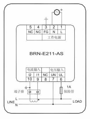 BRN-E211-AS单相数字多功能表 