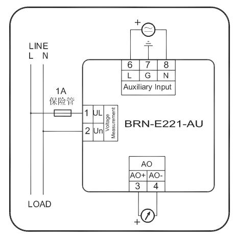 BRN-E221-AU单相数字电压表 