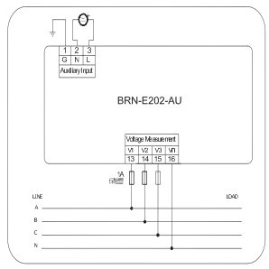 BRN-E202-AU三相数字电压表