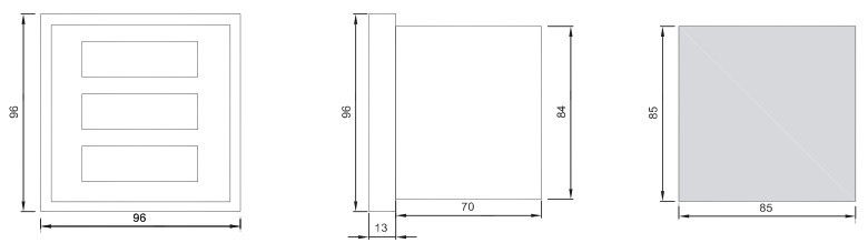BRN-E202-AI三相数字电流表 BRN-E202-AI三相数字电流表