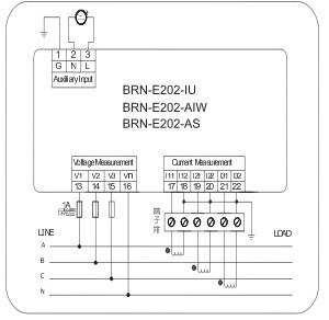 BRN-E202-IU三相数字式综合表 BRN-E202-IU三相数字式综合表