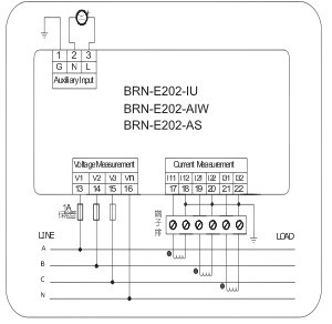 BRN-E202-AIW三相数字电度表 