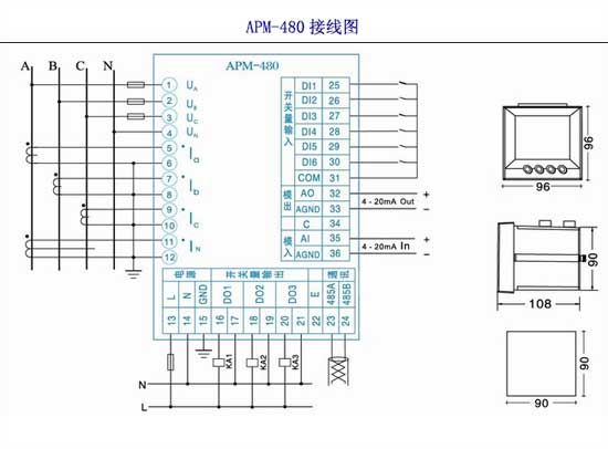 APM480智能配电仪表