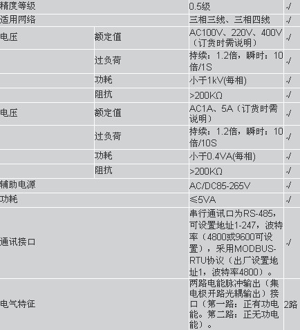 PD211-1M7SA四象限电能多功能智能电表