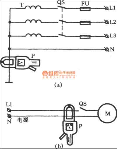 用钳形电流表测漏电